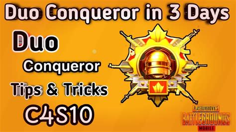 Duo Conqueror Tips And Tricks 🤔duo Conqueror Rank Push Tips And Tricks