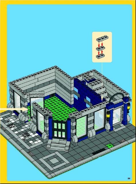 LEGO Instructions for set 10182 Cafe Corner, Advanced models - Modular ...