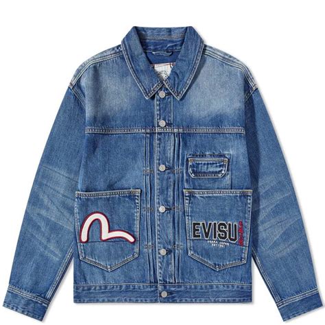 Evisu Bonsai Embroidered Denim Jacket Evisu