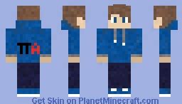 blue hoodie boy Minecraft Skin