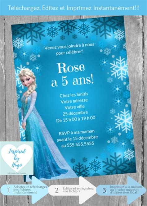 Carte Anniversaire Reine Des Neiges Carte Anniversaire La Reine Des