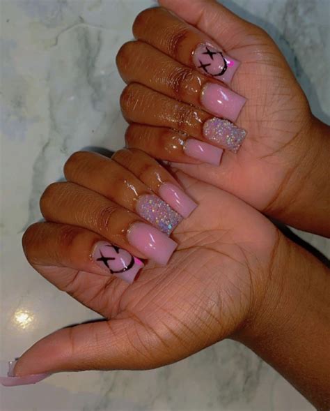 Short Set Nails 🎀 Unique Acrylic Nails French Tip Acrylic Nails