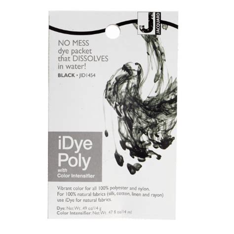 Jacquard Idye 207824 Poly Synthetic Fiber Fabric Dye Black