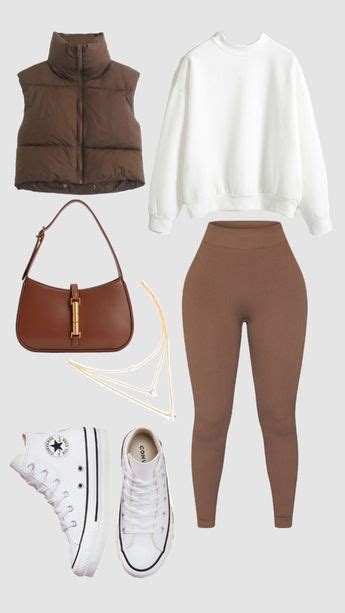 Check Out Abbie 1045 S Shuffles Brown Leggings And Gilet Outfit