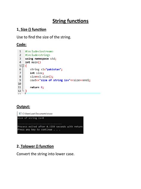 String Functions | PDF