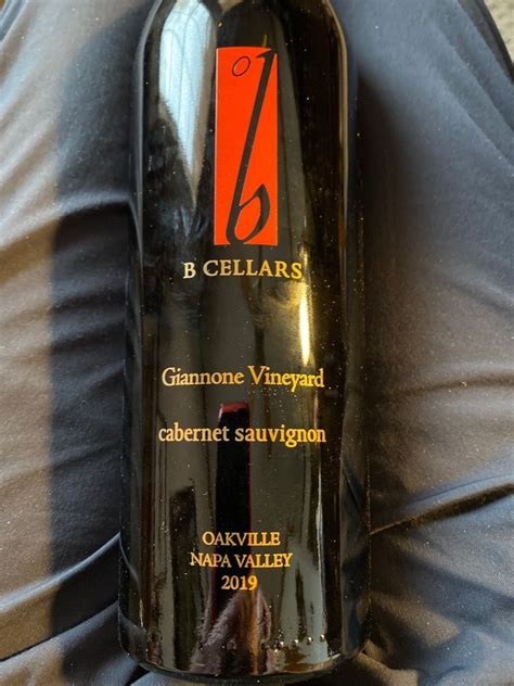 2019 B Cellars Cabernet Sauvignon Giannone Vineyard USA California