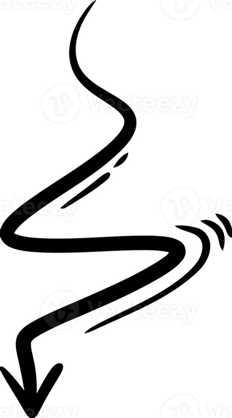 Hand Drawn Arrow Scribble Abstract 47587044 Png