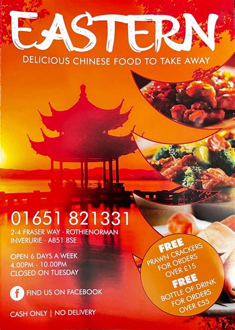 Eastern Chinese Takeaway Inveruries Full Menu Online