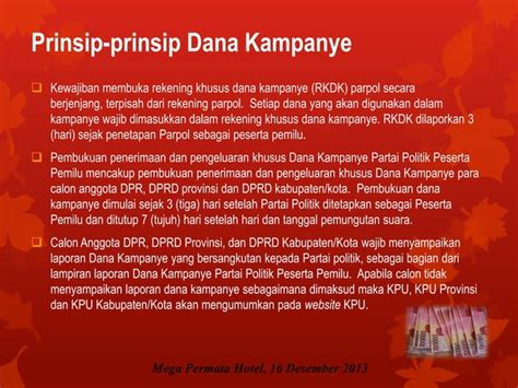 Sosialisasi Audit Dana Kampanye Ppt