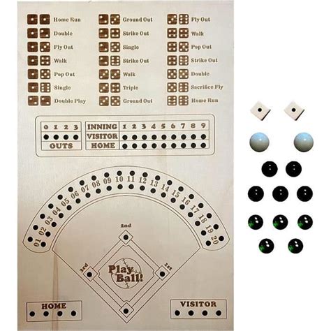 Jeu De Plateau De Dés De Baseball Nouveau Jeu D Échecs De Plateau De