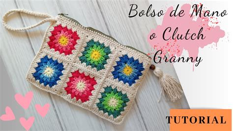 [parte 1]tutorial Como Tejer Una Cartera Bolso De Mano O Clutch Granny