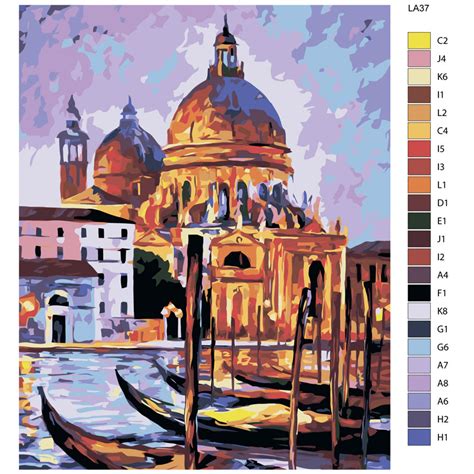 На пристане Раскраска по номерам на холсте Живопись по номерам LA37 ...