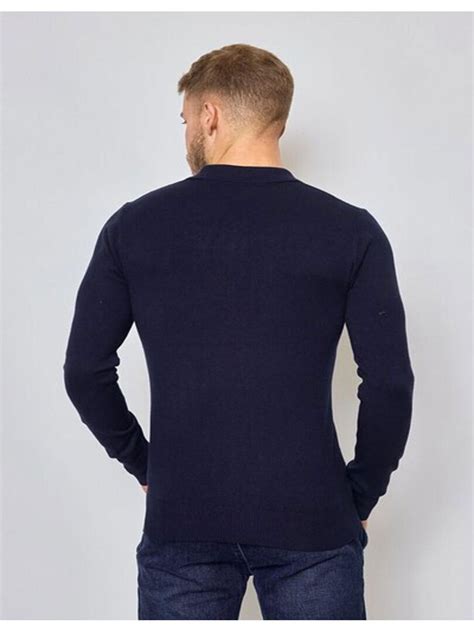 Pull Col Polo Kebello Bleu Marine Kiabi