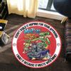 Rat Fink Mopar King Of Hemi Hot Rod Round Rug Dingmun