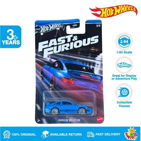 Hot Wheels Fast Furious Porsche Gt Rs Shopee Malaysia
