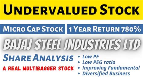 Undervalued Stock Best Micro Cap Stock Bajaj Steel Industries Share