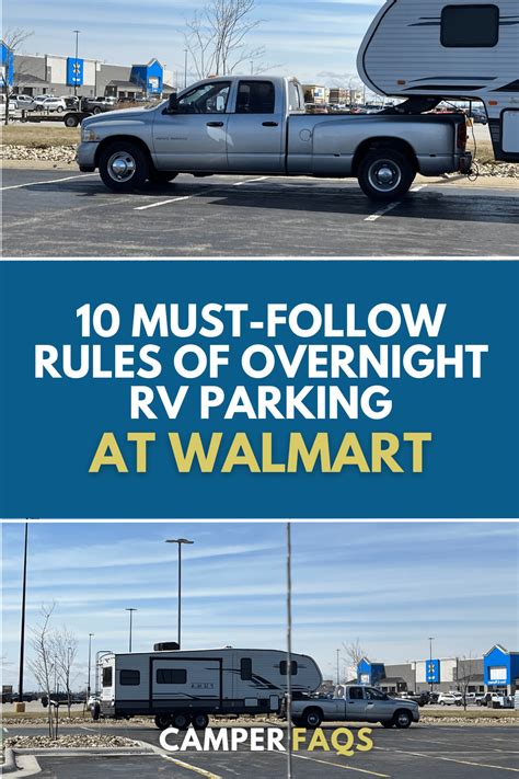 Must Follow Rules Of Overnight Rv Parking At Walmart