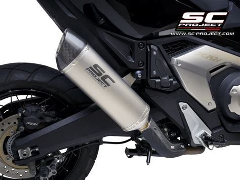 SC Project Oval Titanium Slip On Einddemper Euro5 Gekeurd HONDA X ADV