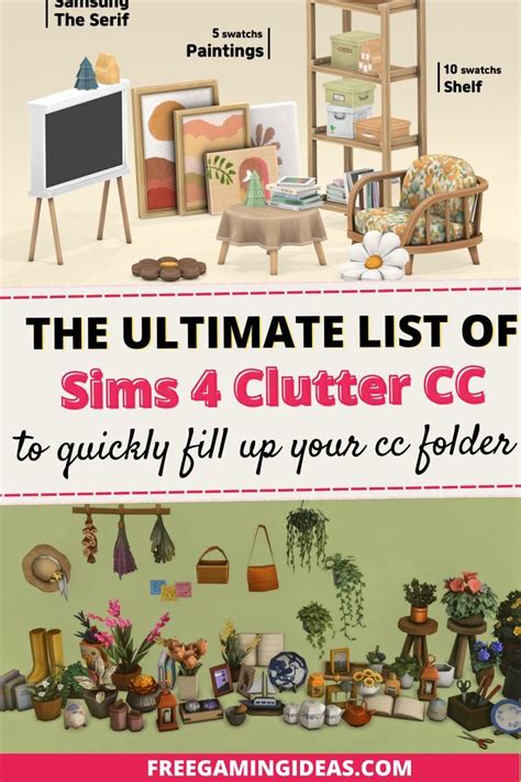 The Ultimate List of Sims 4 Clutter CC and Decor to Quickly Fill Up ...