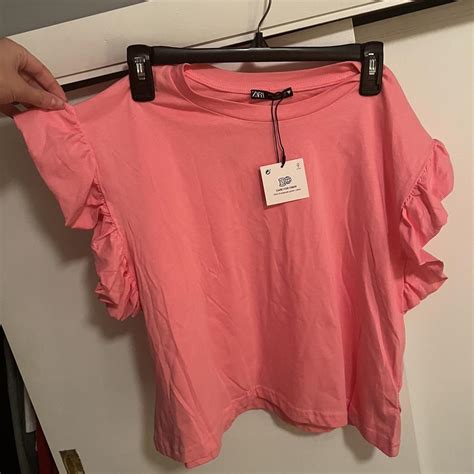 Zara Womens Pink Shirt Depop