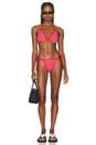 Hunza G Gina Bikini Set In Red White Stripe REVOLVE