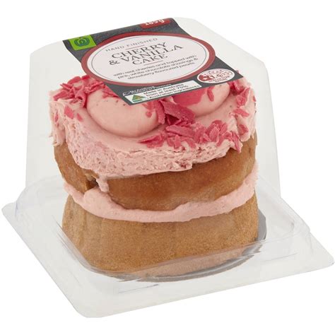 Woolworths Cherry Vanilla Cake 185g Woolworths