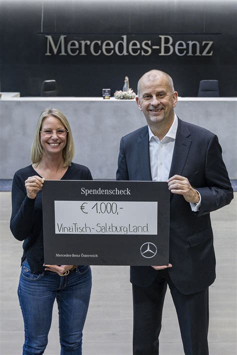 Mercedes Benz Österreich unterstützt gemeinnützige Institutionen in der