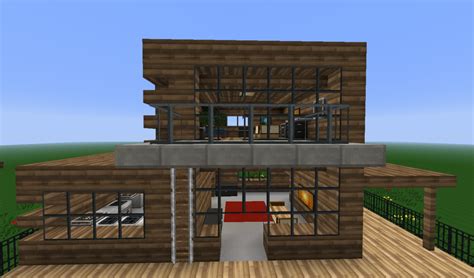 Wooden Modern House Minecraft Map