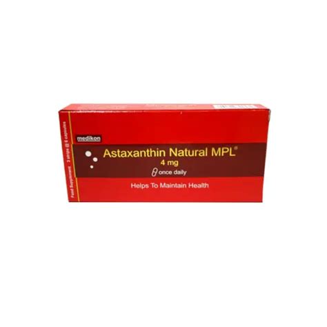 Astaxanthin Natural Mpl 4 Mg 6 Kapsul Kegunaan Efek Samping Dosis