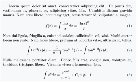 How To Write Equation Numbering In Latex