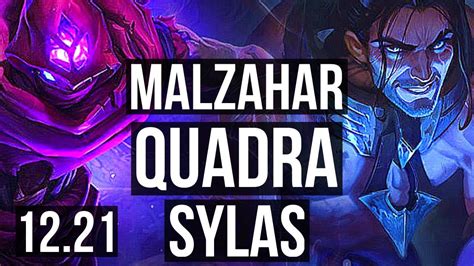 Malzahar Vs Sylas Mid Quadra Rank 6 Malz 600 Games Kr Master