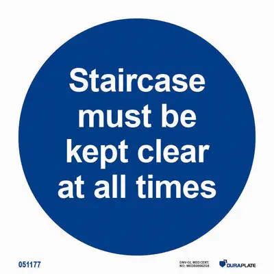 Staircase Must Be Kept Clear At All Times A SPE Europe Specialists