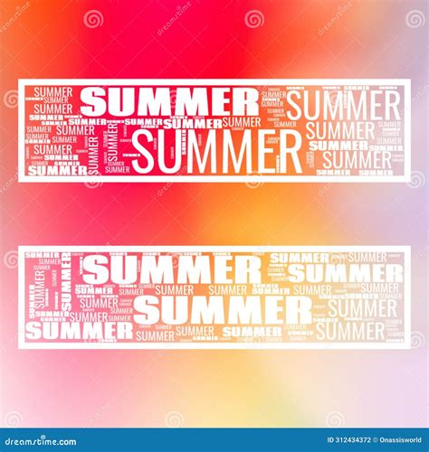 Hot Summer Cool Shapes Stock Photo Image Of Summer 312434372