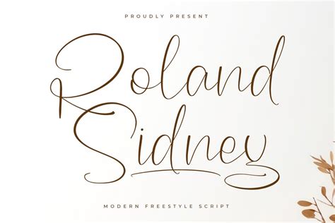 Roland Sidney Modern Freestyle Script So Fontsy