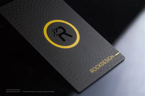 Metal Business Cards + FREE Business Card Templates - RockDesign