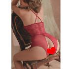 Women S Lingerie Sheer Lace Mini Babydoll Teddy Sexy Bodysuit Backless Sleepwear Ebay