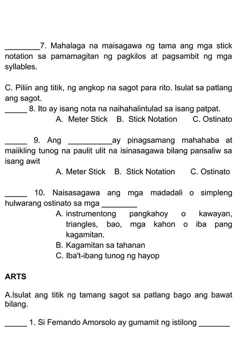 SOLUTION Grade 2 Exam Mapeh 1st Quarter Studypool