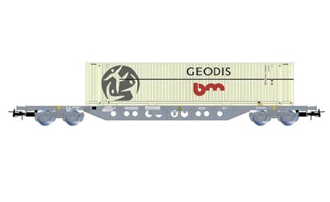 Jouef Hj Wagon Porte Conteneurs Sncf Novatrans Caisse G Odis