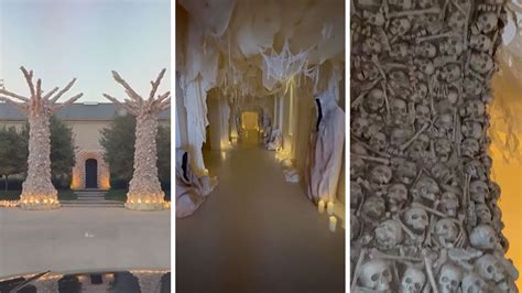 Kim Kardashian Gives Tour of Intricate Halloween Decorations at Home