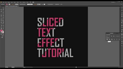 Sliced Text Effect Tutorial In Adobe Illustrator Bangla Youtube