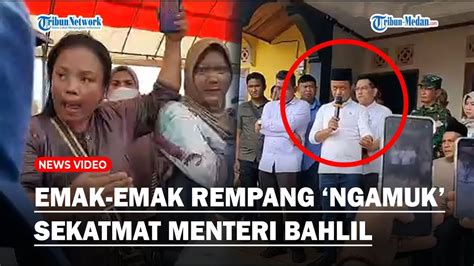 Geram Emak Emak Sekatmat Menteri Bahlil Yang Pergi Sebelum Dialog