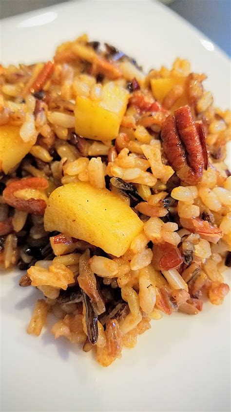 Wild Rice Recipe with Apples and Pecans - Pechluck's Food Adventures