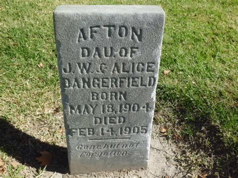 Afton Dangerfield 1904 1905 Homenaje De Find A Grave