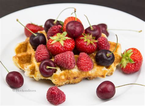 Waffles with Fresh Berries