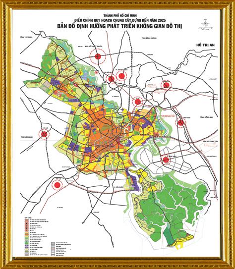 Bản đồ định Hướng Phát Triển Không Gian đô Thị Tp Hồ Chí Minh đến Năm 2025