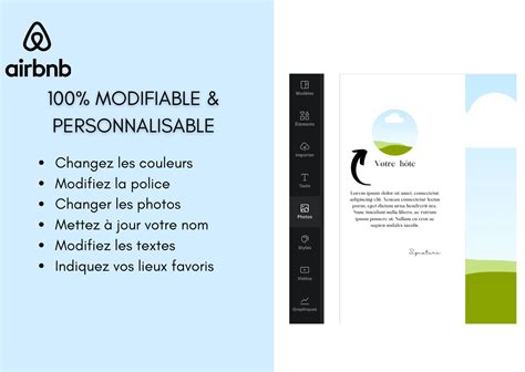 Modèle Livret d accueil airbnb français Livre de Bienvenue français