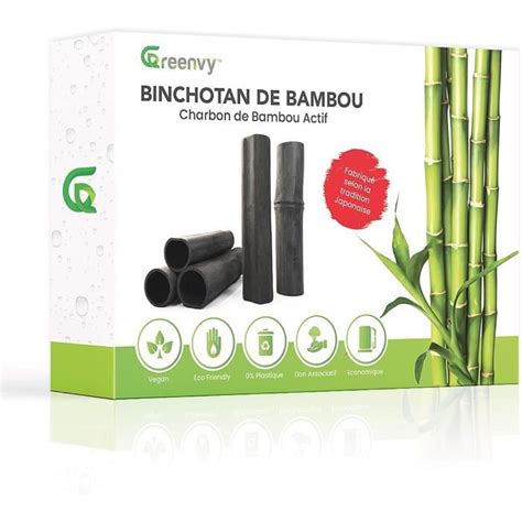 Greenvy Filtre Eau V G Tal Au Charbon Actif De Bambou Bio X B Ton