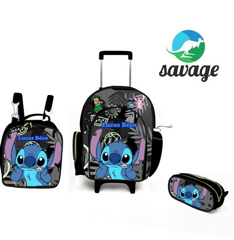 Kit De Mochila Escolar Personalizada Lilo Stitch Elo