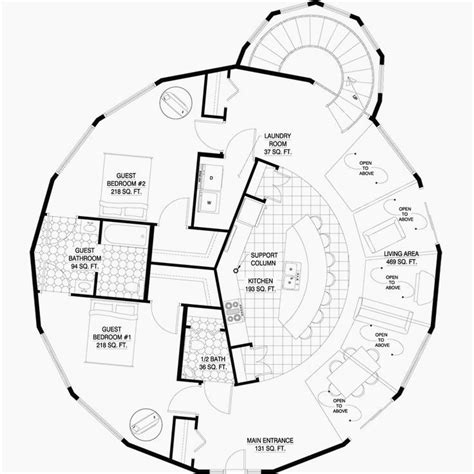 Dome House Floor Plans - floorplans.click