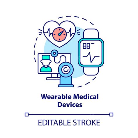 Wearable Medical Devices Concept Icon Emergency Concept Infographic